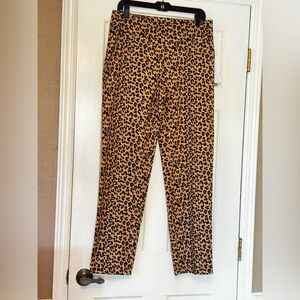 belk Leopard-Print‎ Ankle Pants in Tan and Black
